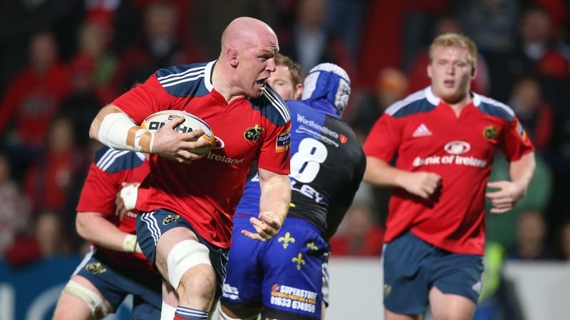 Paul O'Connell played his first competitive action since fracturing a bone in his right arm on the Lions tour