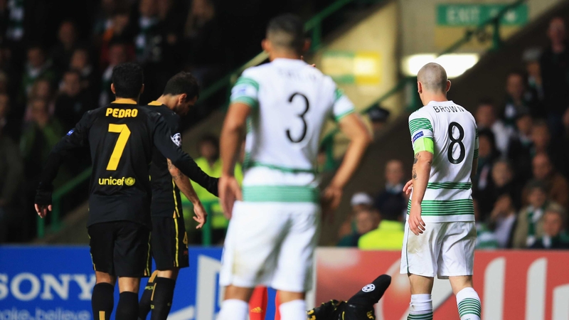 Scott Brown was dismissed against Barcelona