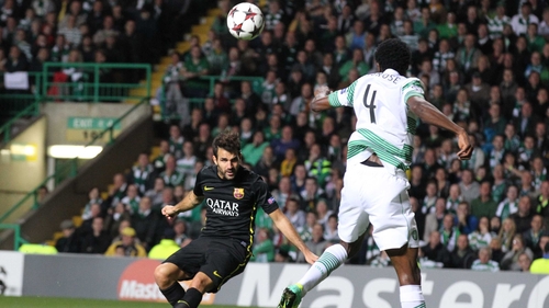 Cesc Fabregas headed home the winner for Barcelona