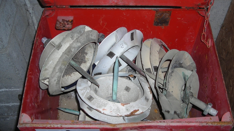 The seven lightning preventers were contained in a red metal box