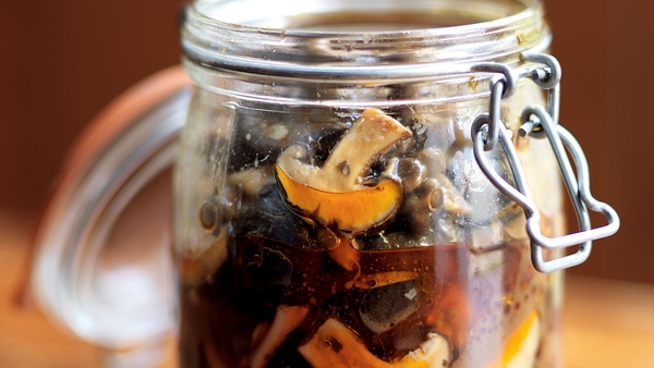 Pickled Forest Mushrooms