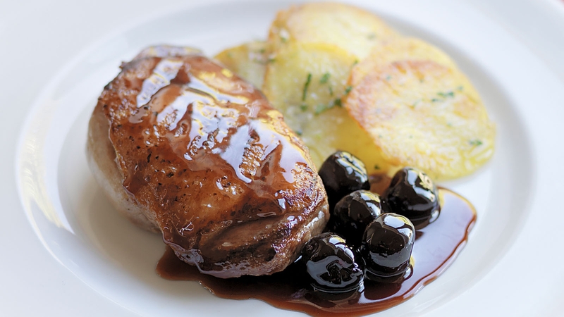 Skeaghanore Duck Breasts with Black Cherries: Kevin Dundon