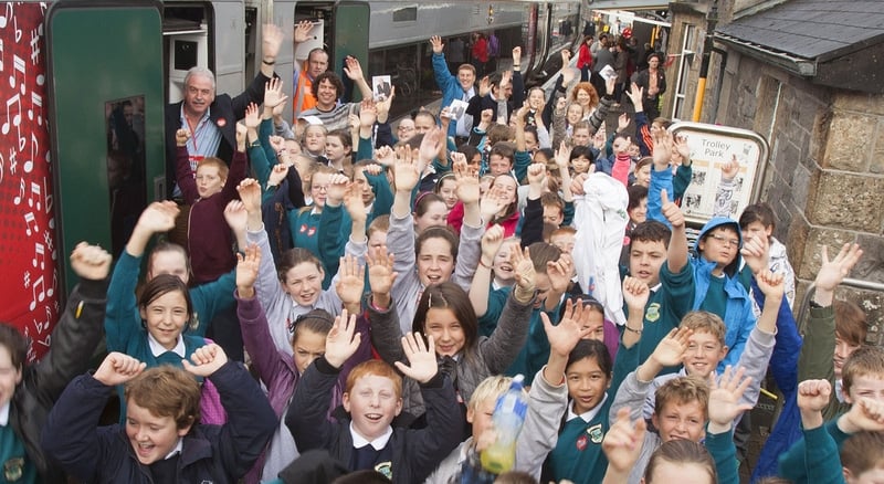 Marty Whelan gets a great reception in Westport