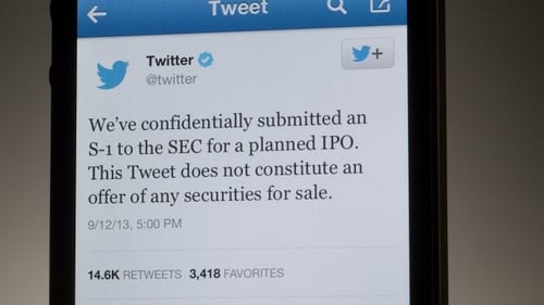 Twitter heading towards largest Silicon Valley flotation since Facebook's IPO in 2012