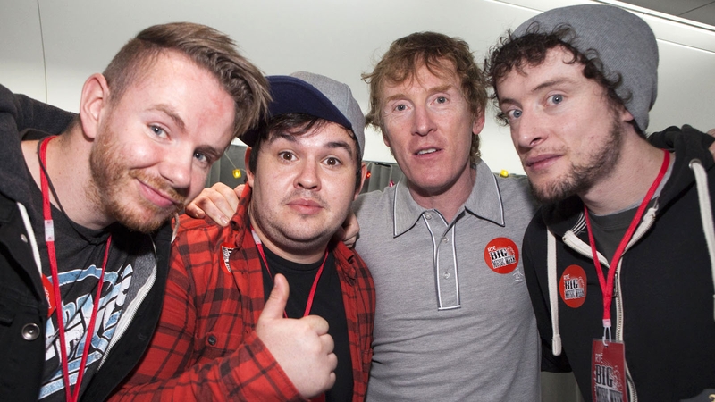 Hector with Hogan on the Big Music Week train this morning