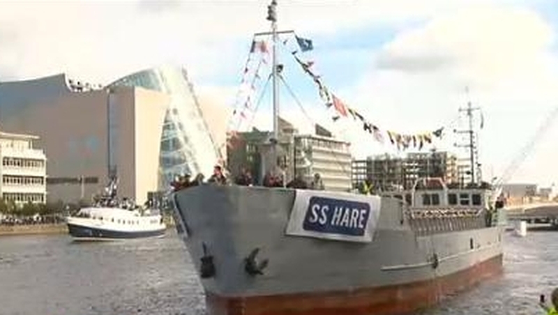 The SS Hare brought food parcels from Liverpool to striking workers and their families in 1913.