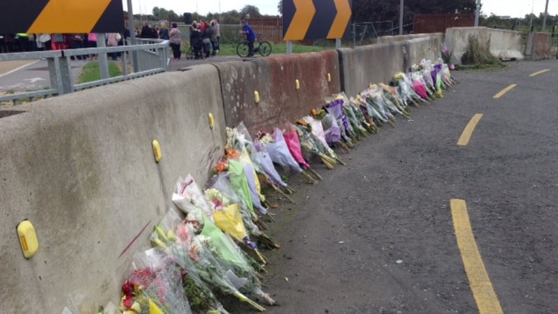 The service is taking place beside the field near IKEA where the 65-year-old's remains were found