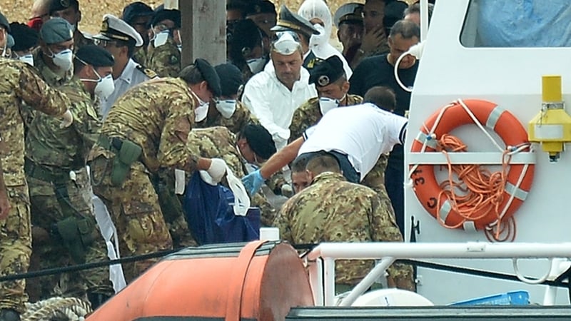 Rescue divers in Lampedusa port resumed a search