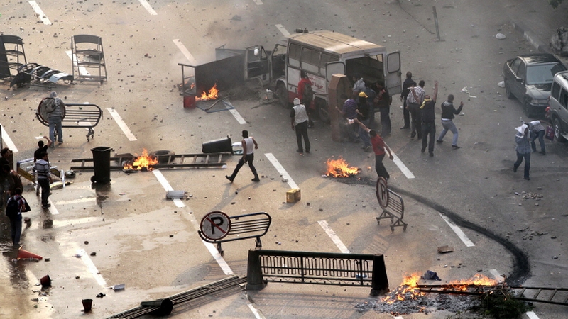 Thousands of supporters of ousted President Mursi rallied in one of largest demonstrations in Cairo since violent crackdown by security forces began