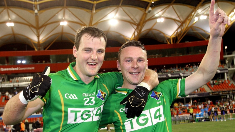 Michael Murphy (left) will captain Ireland for the opening clash with Australia in Cavan