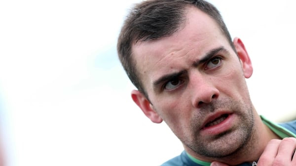 Darron Gibson collided with three cyclists and a petrol pump