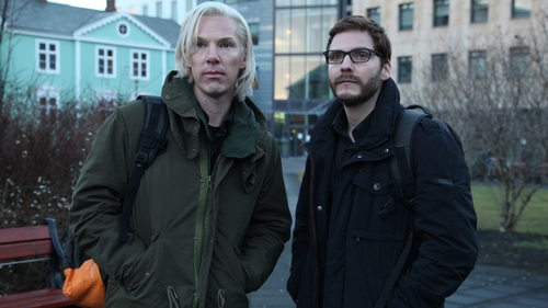 Cumberbatch and vailiant co-star Daniel Bruhl in The Fifth Estate