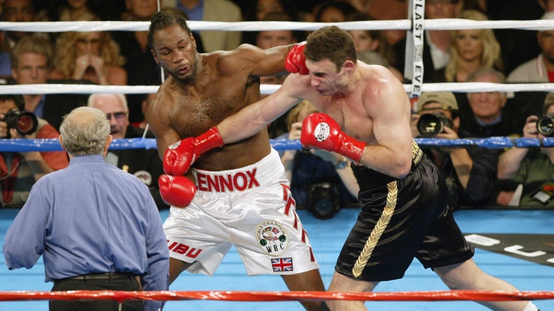 Lennox Lewis fought Vitali Klitschko in Los Angeles in 2003