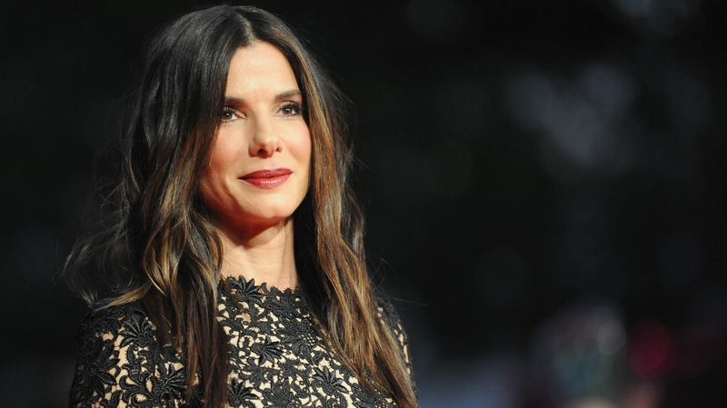 Bullock wearing Stella McCartney dress to London premiere of Gravity