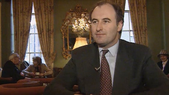 Phil Hogan talks about his resignation on 10 February, 1995.