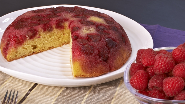 Raspberry Upside-down Cake