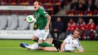Ireland fell to a 3-0 loss in Germany