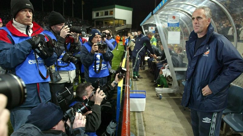 Flashback to 16 October 2002 and Mick McCarthy is in the dugout ahead of his last match as Ireland manager against Switzerland