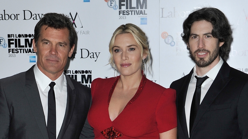 Winslet (with Labor Day co-star Josh Brolin (l) and director Jason Reitman (r) - New drama out on February 7