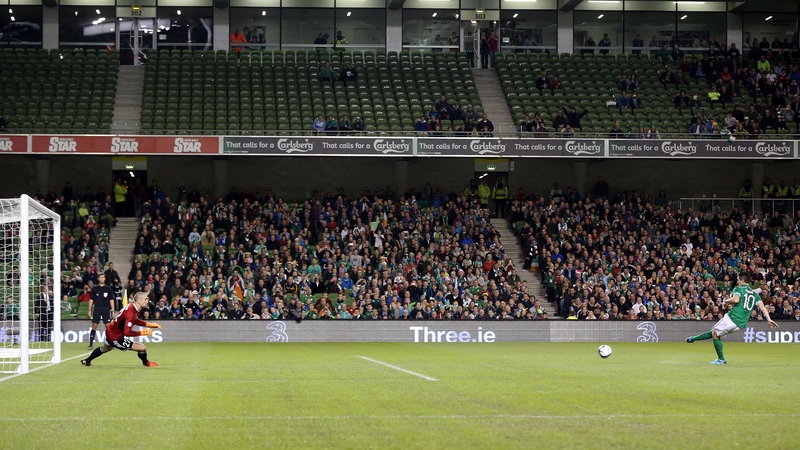 Robbie Keane restored parity at the Lansdowne Road venue from a spot-kick in the 17th minute