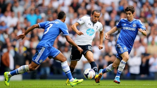 Andros Townsend in action against Chelsea