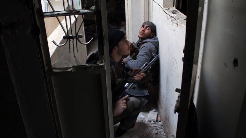 Syrian rebels in earlier action: latest bomb and gun attack linked to Al- Qaeda