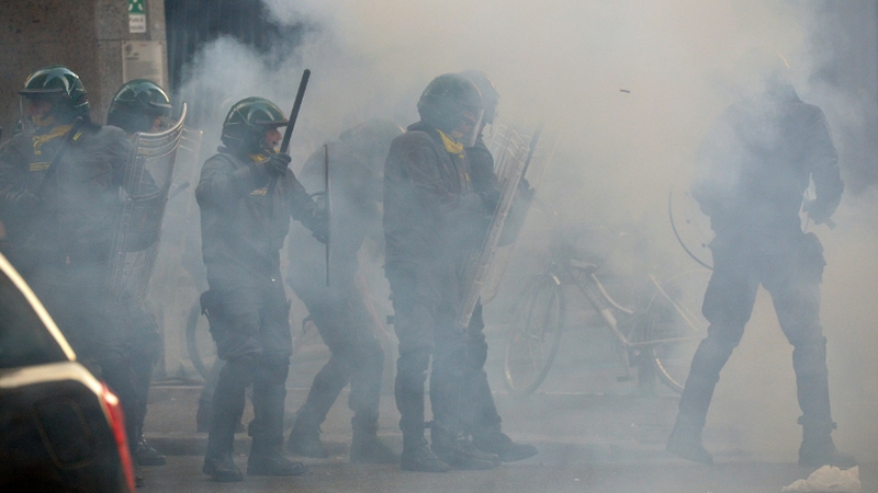 The protest comes as Prime Minister Enrico Letta is trying to hold together his shaky left-right coalition government and struggling to lead Italy out of its worst post-war recession