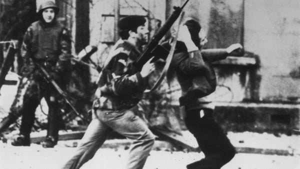 British troops opened fire during an unauthorised march in the Bogside in Co Derry