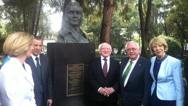 President Michael D Higgins is on the second day of his visit to Mexico