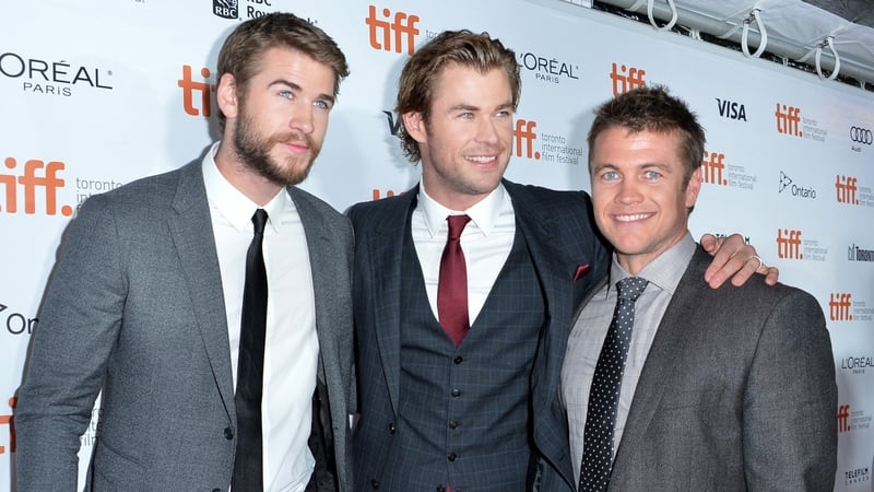 Liam Hemsworth; Chris Hemsworth; Luke Hemsworth are "competitive" with his brothers