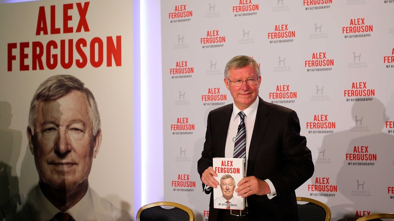 Alex Ferguson pictured at his book launch in London