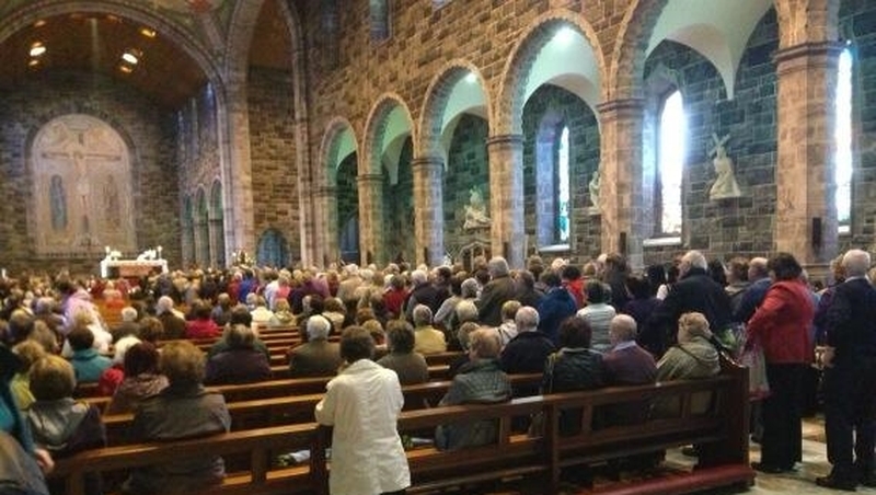 The relics went on display following 11am mass at Galway Cathedral this morning