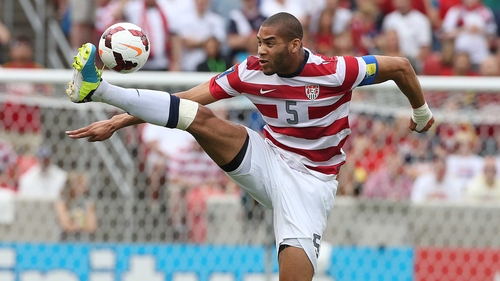 Oguchi Onyewu in action against Cuba during a CONCACAF Gold Cup match
