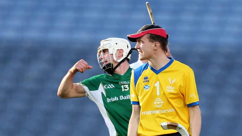 Ireland's Neil McManus celebrates scoring a goal