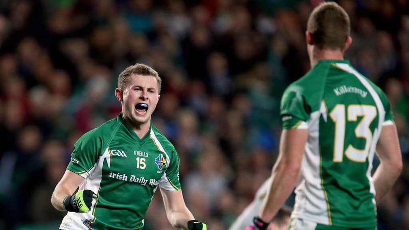 Jack McCaffrey celebrates scoring the first goal of his brace against Australia
