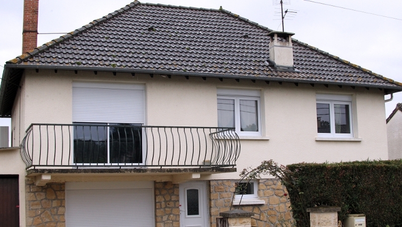 The home where the baby's family live in Terrasson, France