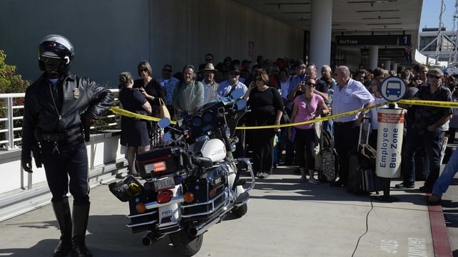 Police sealed off the airport