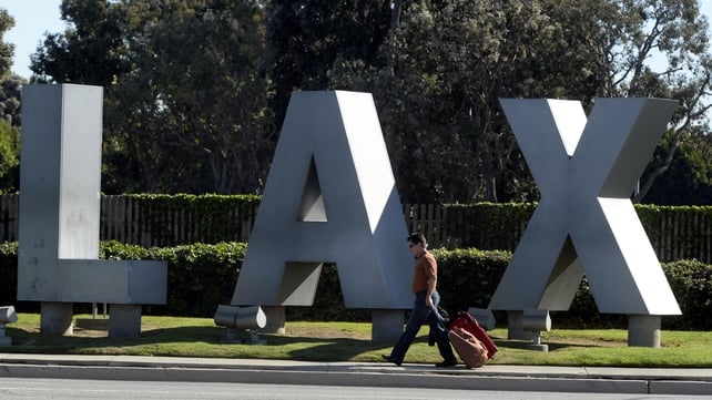 Streets surrounding the airport were shut down