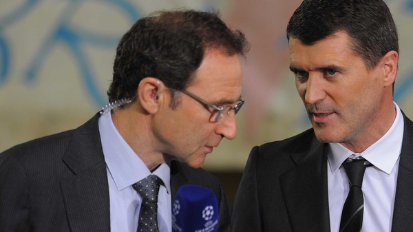 Martin O'Neill and Roy Keane working together on ITV