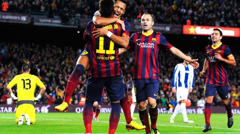 Barcelona are one point ahead of Atletico Madrid in the table