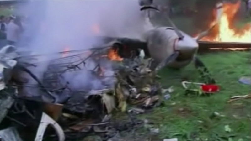 Heavy rain was falling as the plane tried to land in Riberalta