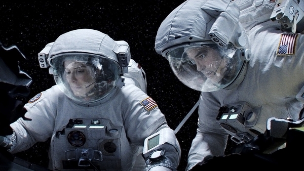 Sandra Bullock and George Clooney in Gravity