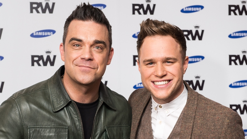 Robbie Williams and Olly Murs