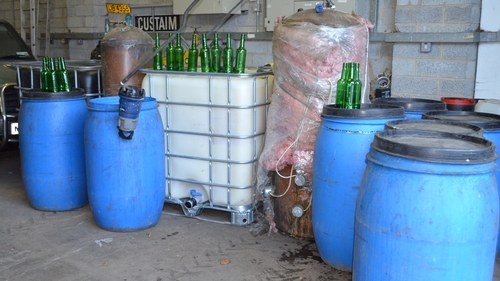 The discovery of the fully-operational distilling unit was made last week