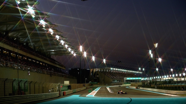 Sebastian Vettel drives during the Abu Dhabi F1 Grand Prix
