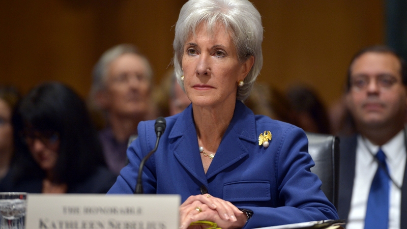 Kathleen Sebelius told the Senate committee that delay was not an option