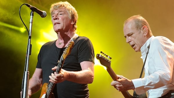 Rick Parfitt (left) with Status Quo bandmate Francis Rossi