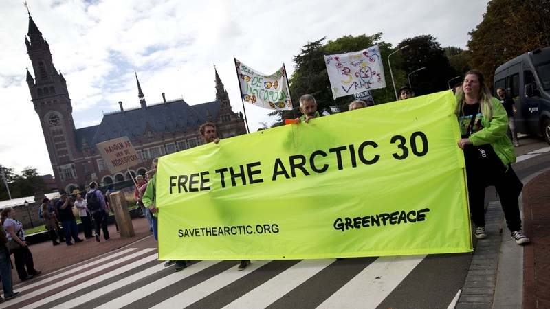 Western nations have criticised Russia's treatment of the activists