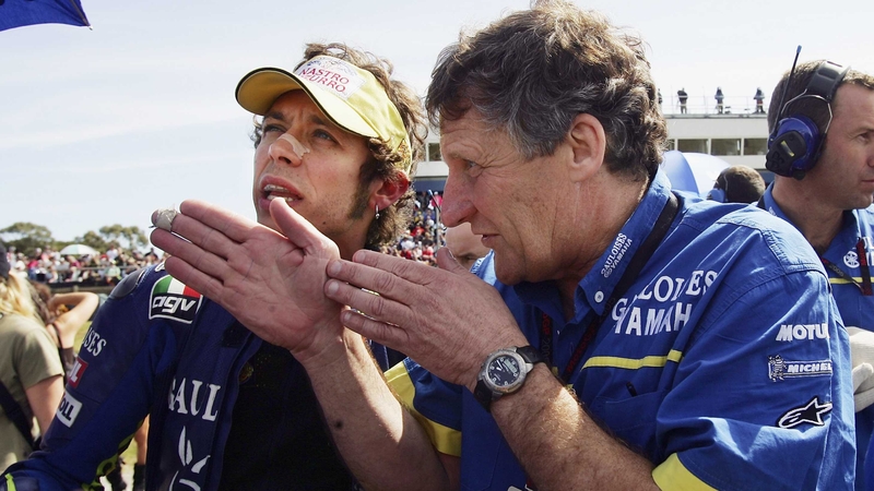 Jeremy Burgess and Valentino Rossi in 2005