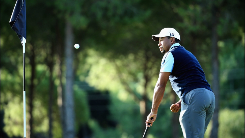 Tiger Woods struggled badly